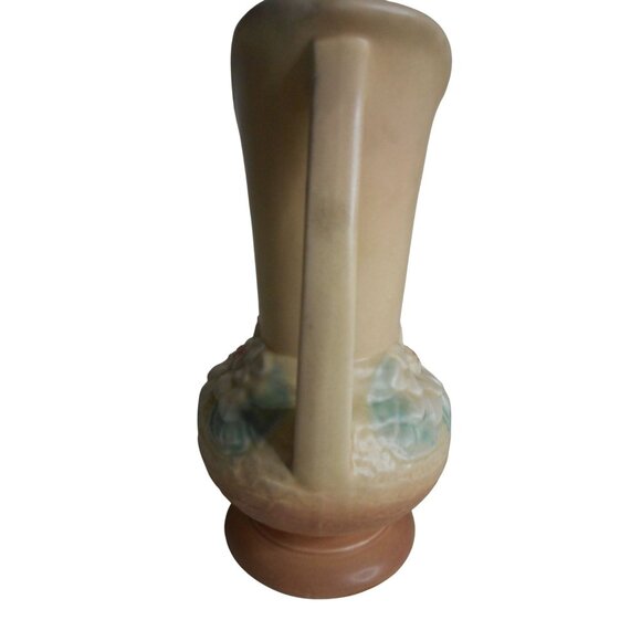 Vtg Hull Art Pottery 1940s WATER LILY Hull USA L-10-9 1/2" double handle Vase #1 - Picture 4 of 8